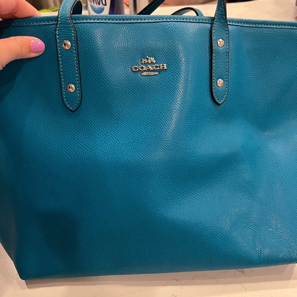 Coach Turquoise Tote Bag - Picture 4 of 6